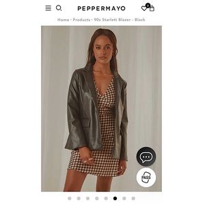 Peppermayo 90’s Starlett Blazer in Black
